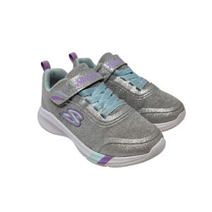 Skechers Unisex-Child Dreamy Lites-Ready To Shine Sneaker Light Grey Size 10.5